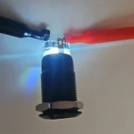 12/16/19/22mm High Head Push Button Switch Black Shell Power Switch LED Car Horn photo review