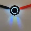 12/16/19/22mm High Head Push Button Switch Black Shell Power Switch LED Car Horn