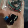 12/16/19/22mm High Head Push Button Switch Black Shell Power Switch LED Car Horn