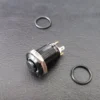 12/16/19/22mm High Head Push Button Switch Black Shell Power Switch LED Car Horn
